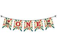 First Vintage Birthday Party Decor - Banner