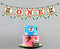 First Vintage Birthday Party Decor - Banner