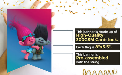 Trolls Birthday Party Theme - Banner