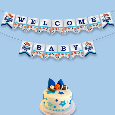 Baby Shower Party Supplies  | Sports Theme Boy Baby Shower Ideas