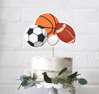 Sports Birthday Party Cake Table Decors | Sports Theme Cake Topper