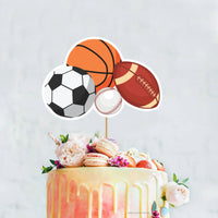 Sports Birthday Party Cake Table Decors | Sports Theme Cake Topper