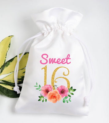 Sweet 16th Birthday Party Gifts Ideas | 16th Birthday Favor Bags