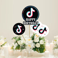 Tik Tok Centerpiece | Tik Tok Theme Birthday Party Decoration