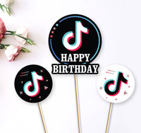 Tik Tok Centerpiece | Tik Tok Theme Birthday Party Decoration