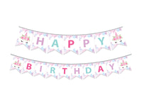 Unicorn Birthday Party Supplies|  Unicorn Theme Birthday Banner