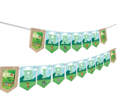 Woodland Birthday Ideas | Woodland Themed Birthday Banner